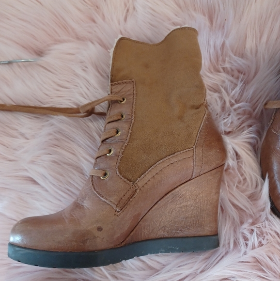 Franco Sarto shearing Wedge booties 👢 - Picture 10 of 13